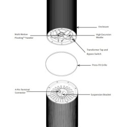Origin Acoustics PP60B Επαγγελματικό Ηχείο Οροφής 6,5'' Black Origin Acoustics PP60B Επαγγελματικό Ηχείο Οροφής 6,5'' Black