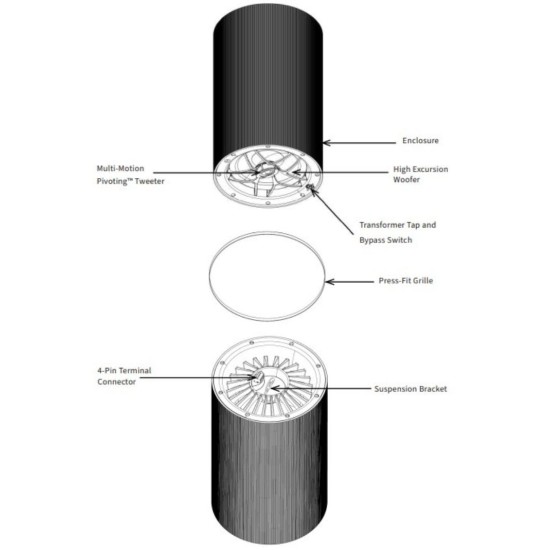 Origin Acoustics PP60B Επαγγελματικό Ηχείο Οροφής 6,5'' Black Origin Acoustics PP60B Επαγγελματικό Ηχείο Οροφής 6,5'' Black