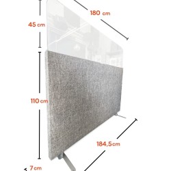 Audiodesigner SonicWave-155 Ηχοαπορροφητικό Πάνελ με PlexiGlass 110 x 184,5 x 7cm Coffee Grey (Τεμάχιο) Audiodesigner SonicWave-155 Ηχοαπορροφητικό Πάνελ με PlexiGlass 110 x 184,5 x 7cm Coffee Grey (Τεμάχιο)