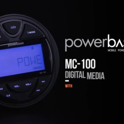 PowerBass MC-100 Δέκτης ψηφιακών μέσων Bluetooth, AUX & USB INPUT (Τεμάχιο)