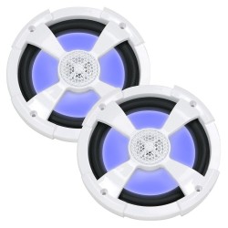 PowerBass XL-82M 8" Ομοαξονικά Ηχεία Σκάφους Φωτισμό RGB και τηλεχειριστήριο 125W RMS (Ζεύγος)