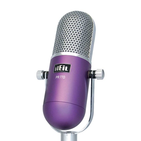 Heil Sound PR 77 D Retro Δυναμικό Μικρόφωνο Studio Purple body (Τεμάχιο) **ΤΕΛΕΥΤΑΙΟ ΚΟΜΜΑΤΙ Heil Sound PR 77 D Retro Δυναμικό Μικρόφωνο Studio Purple body (Τεμάχιο) **ΤΕΛΕΥΤΑΙΟ ΚΟΜΜΑΤΙ