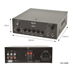 Qtx KAD-2 Ψηφιακός Ενισχυτής 2 x 40W RMS (Τεμάχιο) Qtx KAD-2 Ψηφιακός Ενισχυτής 2 x 40W RMS (Τεμάχιο)