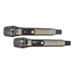 Qtx J-MIC Διπλό UHF Σύστημα μικροφώνου χειρός Qtx J-MIC Διπλό UHF Σύστημα μικροφώνου χειρός