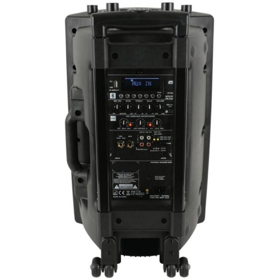 Qtx QX12PA-Black VHF Φορητή Mονάδα με Bluetooth 100W RMS (Σετ)