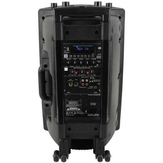 Qtx QX12PA-PLUS Φορητό PA με UHF, USB / SD / FM & Bluetooth (Σετ)