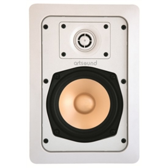 ArtSound RE650.2 x-tended 2-way inwall LS, rect. 85W white (2pc)