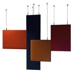 Audiodesigner Acousticdesign Roof4 Ηχοαπορροφητικά Πάνελ Κρεμαστά από Οροφή Copper/Bordeaux/Brown/Blue (Σετ)