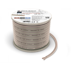 Oehlbach Speaker Wire SP-7 Καλώδιο Ηχείων 2 x 0,75 mm² 10m Διάφανο (Τεμάχιο)