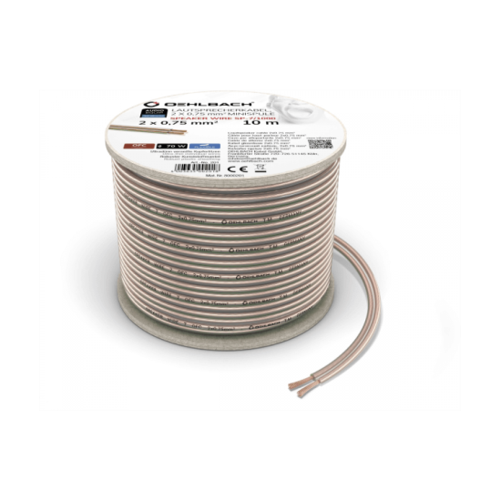 Oehlbach Speaker Wire SP-7 Καλώδιο Ηχείων 2 x 0,75 mm² 10m Διάφανο (Τεμάχιο)