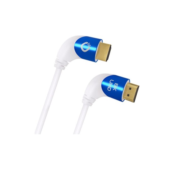 Oehlbach Shape Magic UHD 90 Ultra High Speed HDMI® Καλώδιο 1,5 m White