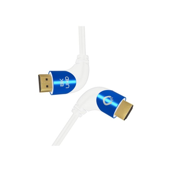 Oehlbach Shape Magic UHD 90 Ultra High Speed HDMI® Καλώδιο 1,5 m White