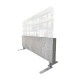 Audiodesigner SonicWave-80 Ηχοαπορροφητικό Πάνελ με PlexiGlass 36 x 134 x 7cm Coffee Grey (Τεμάχιο)