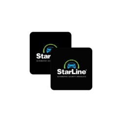 StarLine Αυτοκόλλητα Automotive Security Specialists 5x5cm (2 Τεμάχια)