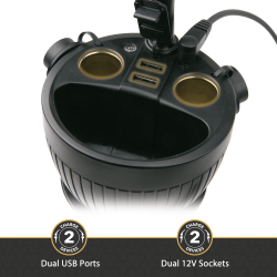 Scosche UH2PCUP PowerHub Cup-Holder Phone Mount and Charging Hub