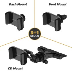 Scosche UH4CDPDV-SP Car Mount 3-in-1 Universal Phone CD/Dash/Vent Mount Kit Scosche UH4CDPDV-SP Car Mount 3-in-1 Universal Phone CD/Dash/Vent Mount Kit