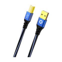 Oehlbach USB Plus B  Καλώδιο USB 2.0 Type A σε Type B 1m Blue (Τεμάχιο)