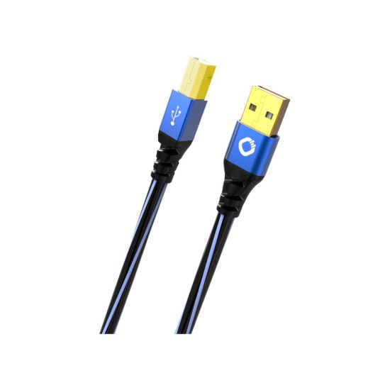 Oehlbach USB PLUS B Καλώδιο USB 2.0 type A to type B 10m Blue (Τεμάχιο)