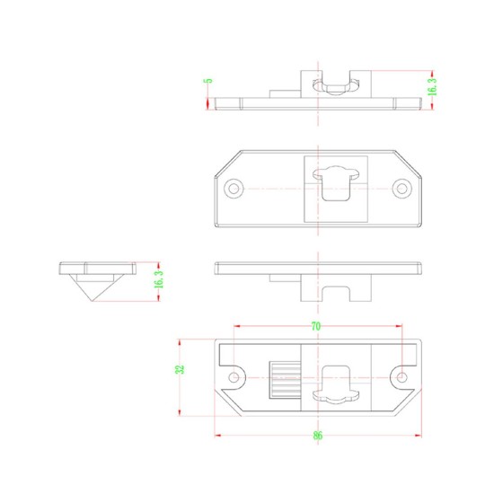 Ampire VS3-FO22W Κάμερα Οπισθοπορείας Πλαφονιέρας NAVLINKZ FORD ψυχρό λευκό LED
