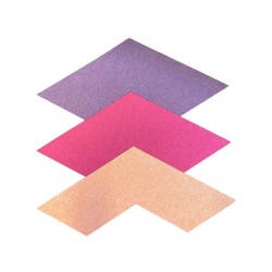 Audiodesigner Walltone Angle Set Dark Purple-Fuchsia-Pink Ηχοαπορροφητικά Διακοσμητικά Πάνελ από Τσόχα 3mm