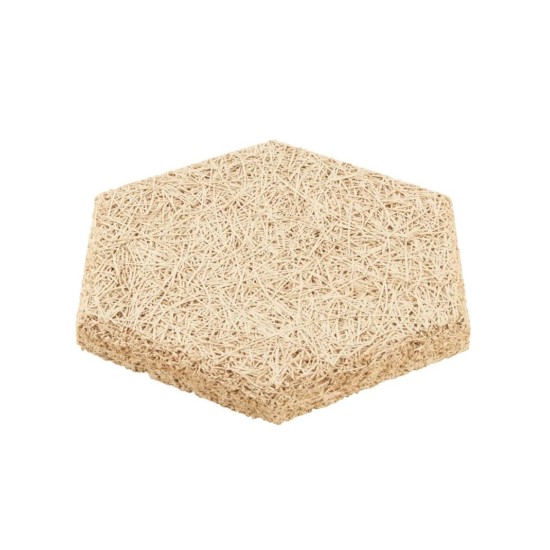 Audiodesigner 3D Hexagon Beige RAL Ξύλινο Διακοσμητικό Εξάγωνο Πάνελ Τοίχου 28x25cm / 0,972 τ.μ. (18 Τεμάχια)