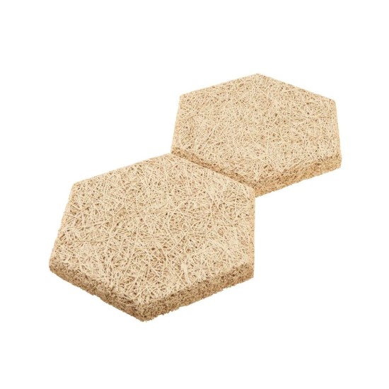 Audiodesigner 3D Hexagon Beige RAL Ξύλινο Διακοσμητικό Εξάγωνο Πάνελ Τοίχου 28x25cm / 0,972 τ.μ. (18 Τεμάχια)