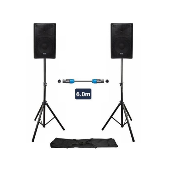 Qtx QUEST-10-SET Πακέτο Ηχείων PA 10'' με Βάσεις και Καλώδιο (Σετ) Qtx QUEST-10-SET Πακέτο Ηχείων PA 10'' με Βάσεις και Καλώδιο (Σετ)