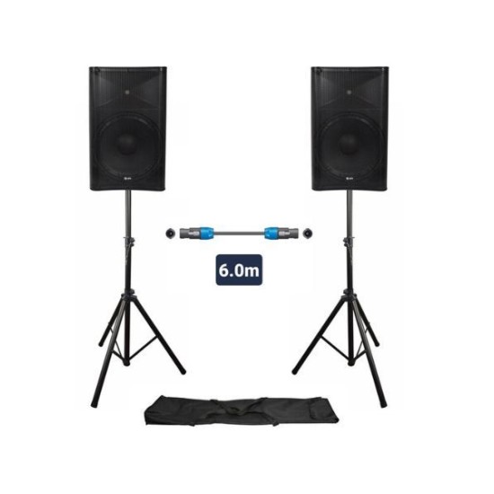 Qtx QUEST-15-SET Πακέτο Ηχείων PA 15'' με Βάσεις και Καλώδιο (Σετ) Qtx QUEST-15-SET Πακέτο Ηχείων PA 15'' με Βάσεις και Καλώδιο (Σετ)