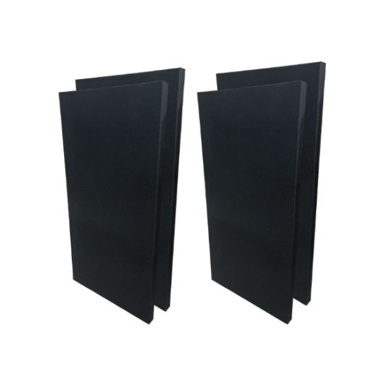 Audiodesigner RECT PANEL Black Ηχοαπορροφητικά πάνελ 120x60x5 cm / 2.88 τ.μ. (4 Τεμάχια)