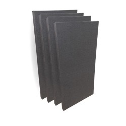 Audiodesigner RECT PANEL Coal Black Ηχοαπορροφητικά Πάνελ 120x60x5 cm / 2.88 τ.μ. (4 Τεμάχια)