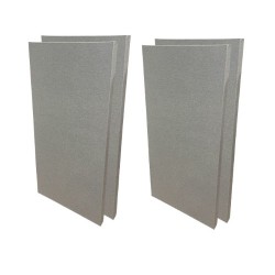 Audiodesigner RECT PANEL Grey/Silver Ηχοαπορροφητικά πάνελ 120x60x5 cm / 2.88 τ.μ. (4 Τεμάχια)