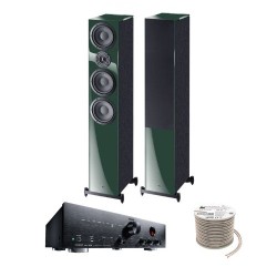 Πακέτο Stereo Hi-Fi με Ενισχυτή Magnat MA 700, Ηχεία HECO Aurora 700 Red και Καλώδιο Oehlbach