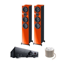 Πακέτο Stereo Hi-Fi με Ενισχυτή Magnat MA 700, Ηχεία HECO Aurora 700 Orange και Καλώδιο Oehlbach