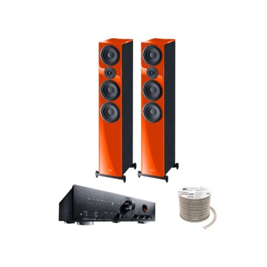 Πακέτο Stereo Hi-Fi με Ενισχυτή Magnat MA 700, Ηχεία HECO Aurora 700 Green και Καλώδιο Oehlbach