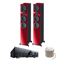 Πακέτο Stereo Hi-Fi με Ενισχυτή Magnat MA 700, Ηχεία HECO Aurora 700 Orange και Καλώδιο Oehlbach