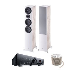 Πακέτο Stereo Hi-Fi με Ενισχυτή Magnat MA 700, Ηχεία HECO Aurora 700 White και Καλώδιο Oehlbach