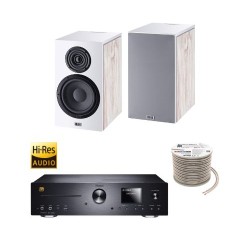 Πακέτο Stereo Hi-Fi με Ενισχυτή Magnat MC 400, Ηχεία HECO Aurora 300 White και Καλώδιο Oehlbach