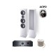 Πακέτο Stereo Hi-Fi με Ενισχυτή Magnat MC 400, Ηχεία HECO Victa Elite 702 White και Καλώδιο Oehlbach + ΔΩΡΟ Ακουστικά Meze 99CLASSICS