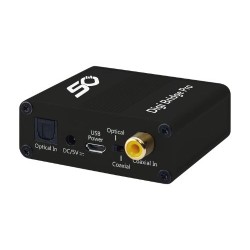 Oehlbach Digi Bridge Pro Μετατροπέας Αναλογικού Σήματος σε Ψηφιακό Black