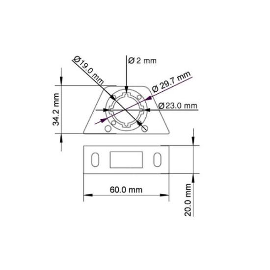 Ampire W95444 Καλώδιο Επέκτασης USB 2.0 60cm