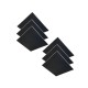 Audiodesigner Colour Ceiling Panels Black Χωνευτά Ηχοαπορροφητικά Πάνελ Οροφής 60x60x2,5 cm (6 Τεμάχια)