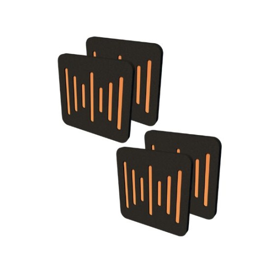 Audiodesigner Ecoplan Sounder Black/Orange Ηχοαπορροφητικά Πάνελ Πολυεστέρα 600x600x40 mm / 1.44 τ.μ. (4 Τεμάχια) Audiodesigner Ecoplan Sounder Black/Orange Ηχοαπορροφητικά Πάνελ Πολυεστέρα 600x600x40 mm / 1.44 τ.μ. (4 Τεμάχια)