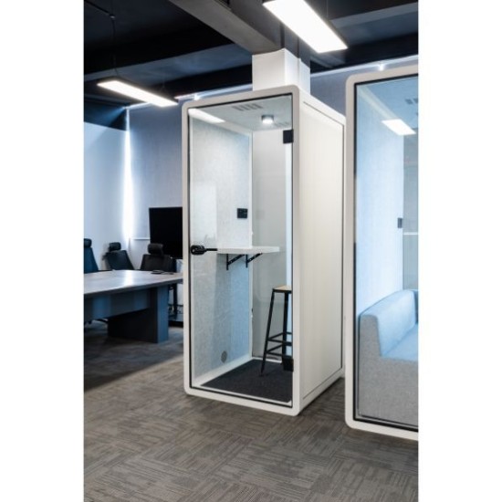 Audiodesigner SILENTPOD-C-M-WH Silent Booth Medium Ηχομονωτικός Θάλαμος για 2 άτομα White