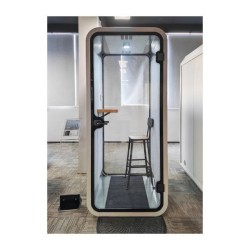 Audiodesigner SILENTPOD-Ο-S-BL Silent Booth Oval Small Ηχομονωτικός Θάλαμος για 1 άτομο Black
