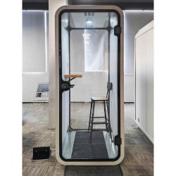 Audiodesigner SILENTPOD-Ο-S-BL Silent Booth Oval Small Ηχομονωτικός Θάλαμος για 1 άτομο Black