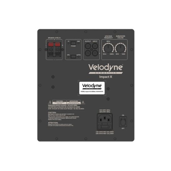 Velodyne Acoustics Impact X12 Active Subwoofer 12'' Black