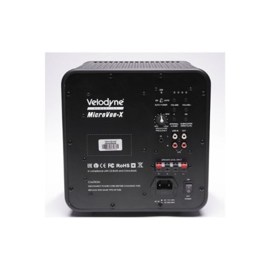 Velodyne Acoustics MicroVee X Active Subwoofer 6,5'' Black