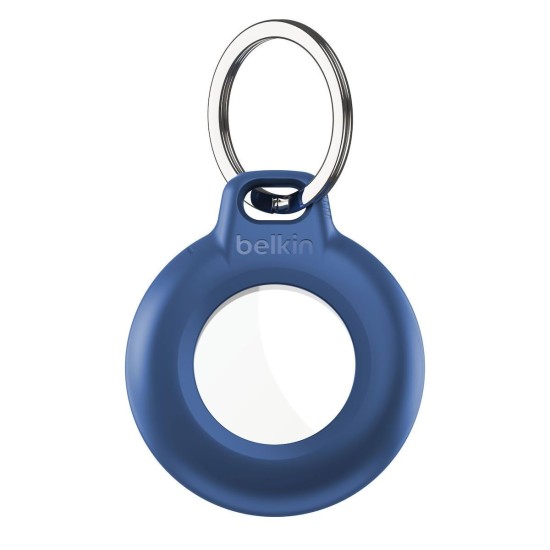 Belkin MSC013btBL Waterproof Secure Holder with Key Ring for AirTag Blue