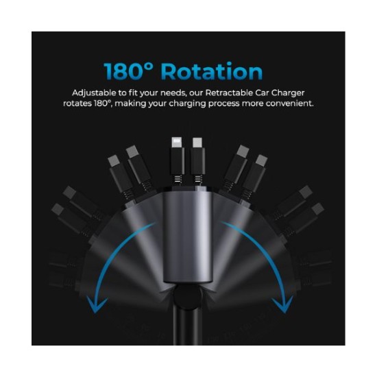 AutoSky ARCC101 Φορτιστής Αυτοκινήτου Ταχείας Φόρτισης 4 σε 1