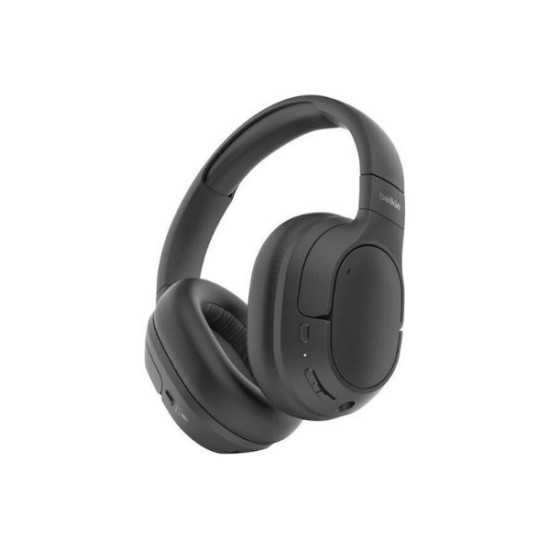 Belkin AUD008hqBK SoundForm Isolate Noise Cancelling OverEar Headphones Black Belkin AUD008hqBK SoundForm Isolate Noise Cancelling OverEar Headphones Black